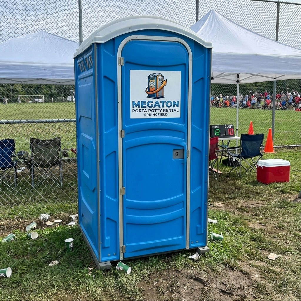 Standard portable toilet rental unit